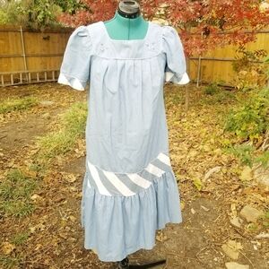 PRAIRIE Dress Puffy Sleeve Mumu Dress S/M Oversized Duster